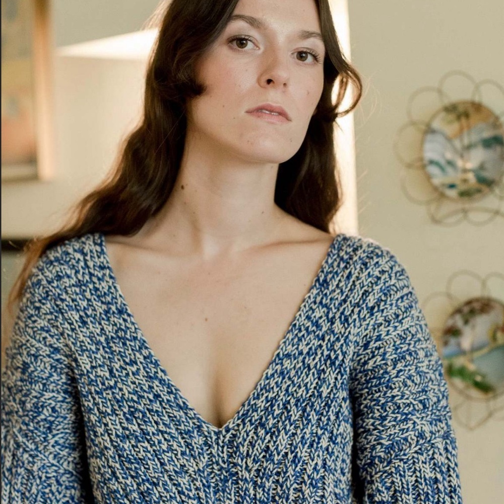 Misha & Puff chunky wool V-neck size 2